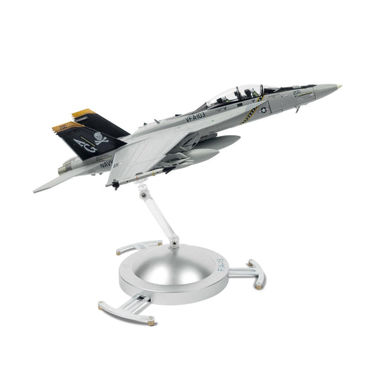 NUOTIE F/A-18F Super Hornet 1/72 Metal Airplane Model Kits with Stand VFA-103 Jolly Rogers Diecast Alloy Attack Jet Replica PreBuild Military Aircraft Collection for Display or Gift