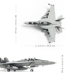 1:72 Diecast Metal F/A-18F Jolly Rogers Model - US Navy Strike Fighter by NUOTIE
