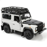 1:24 Land Rover Defender Off-Road Car Toy White Alloy Metal Diecast Vehicle Model