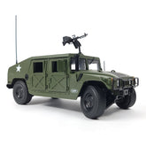 1:18 Die-cast Hummer H1 Military Armored Truck Off-Road Scale Model