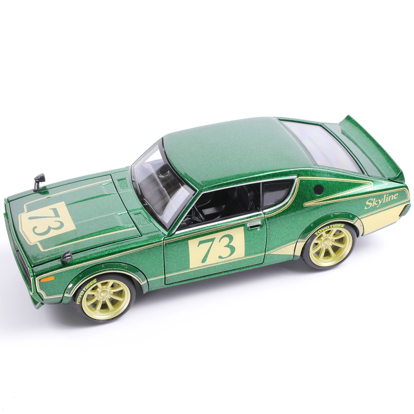 MAISTO 1:24 Scale 1973 NISSAN Skyling 2000GT-R (KPGC110) Die Cast Metal Toy Cars Building Kit Collectible & Gift for Kids