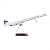 1/125 Singapore Airlines Concorde Supersonic Aircraft Model, Resin Collector's Display by QIYUMOKE