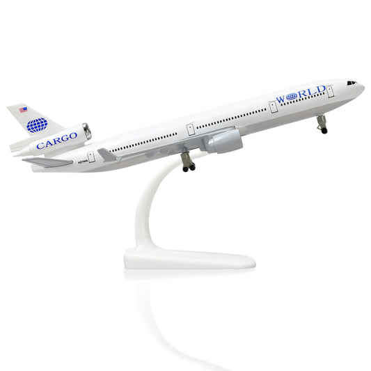 1/300 MD-11 Diecast Metal Airplane Model with Stand Alloy Display Airliner Collectible Model Kit for Aviation Enthusiast Gift…