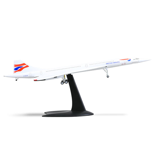 NUOTIE 1:200 Concorde British Airways Airplane Model Diecast Metal Aircraft Model Kit Simulation Display Aircraft Model Two Versions Available for Display Collections or Gift