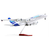 1/160 Airbus A380 Prototype Diecast Model | Finished Superjumbo Test Livery Display with Stand