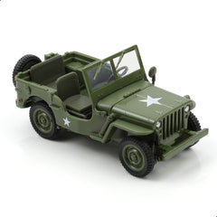 1/43 Die-cast Military Willys MB Jeep Off-Road Vehicle Scale Model