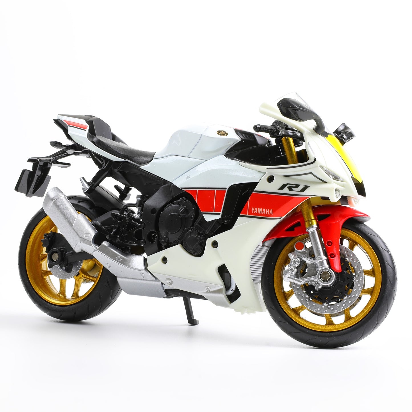 DieCast Motorcycle Model for YAMAHA R1M, Realistic Motorcycle Metal Model, 1:12 Scale Kids Moto Toy or Collection,MAKEDA Pre-Built Toys Gift