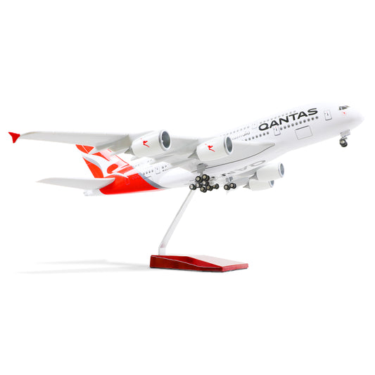 1/160 Airbus A380 18 inchs Large Model Diecast Airplane Model Kits with Stand Sky Jumbo Airliner Model Plane Display Collectible Model Kit for Aviation Enthusiast Gift