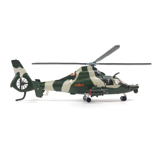 1:100 Dolphin SA365N/N1（Z9）Helicopter Model Kit Gunship Diecast Attack Helicopter Suitable for Collect and Gift