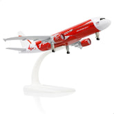 1/200 Scale Asian Airlines Airbus A320 Die-Cast Metal Model – 7.3" Pre-Built Aircraft Replica with Display Stand BY QIYUMOKE