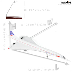 1/125 Singapore Airlines Concorde Supersonic Aircraft Model, Resin Collector's Display by QIYUMOKE