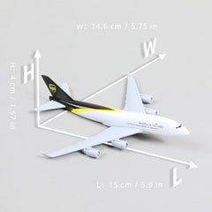 1:400 Boeing 747 UPS Cargo Plane Diecast Model | Finished Metal Jumbo Jet Static by QIYUMOKE