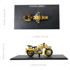 1/24 Die-cast Finished WWII German Military Motorcycle R75 with Panzerfaust 30, BMW