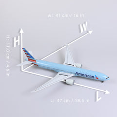 1/150 Boeing 777-300ER American Airlines Diecast Airplane Model | Finished Static Display with Stand