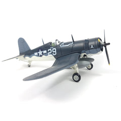 1/72 Scale F4U Corsair Diecast Metal Model - WWII US Navy Fighter Jet with Stand