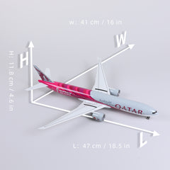 1/150 Boeing 777-300ER Qatar Airways Diecast Model | World Cup Commemorative Livery Finished Display with Stand