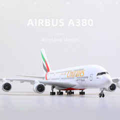 1/160 Airbus A380 Emirates Diecast Airplane Model | Finished Superjumbo Static Display with Stand