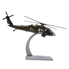 1/72 Sikorsky UH-60 Black Hawk Diecast Metal Model - US Navy SH-60 NATO Helicopter with Stand