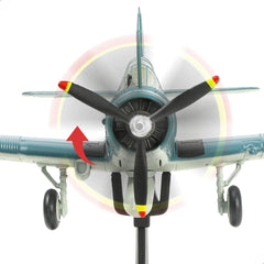 1/72 Scale TBD Devastator Diecast Metal Model - WWII US Navy Torpedo Bomber with Stand