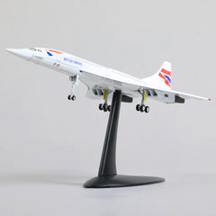 1:200 Aerospatiale/BAC Concorde Diecast Model British Airways | Finished Supersonic Jet Static Display with Stand