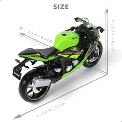 1:12 Die-cast Kawasaki Ninja ZX-6R Sports Bike Scale Model