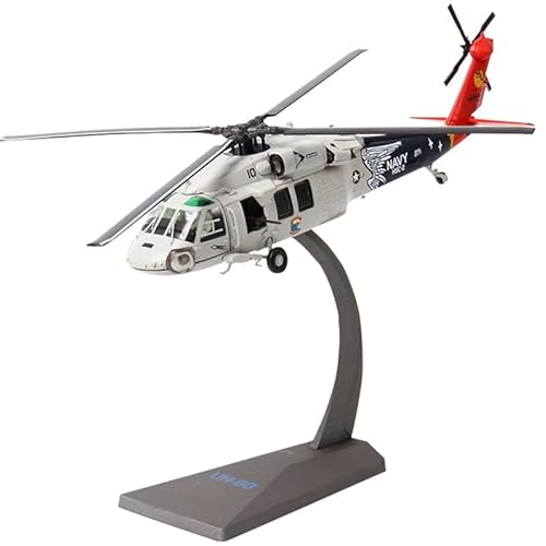 NUOTIE Classic 1:72 Pre-Build Helicopter Model Kits UH-60 Black Hawk(Sea Hawk Version) Aircraft Alloy Diecast Airplanes Military Display Model Aircraft for Collection or Gift