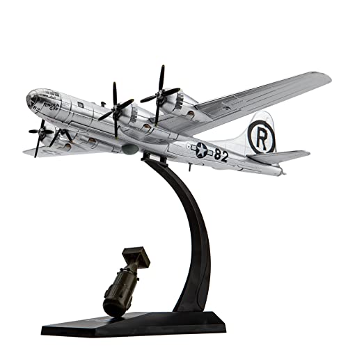 NUOTIE B-29 Superfortress Bomber Model Little Boy Atomic Bomb 1:144 Scale Metal Die-cast Model Aircraft Replica Collectibles and Gifts