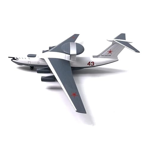 NUOTIE A-50 1/200 Scale Airplane Model Soviet Workhorse AWACS Metal Die-Cast Fighter Model for Collectibles and Gifts