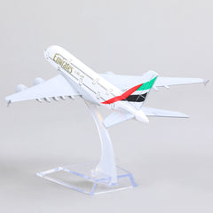 1/400 Diecast Metal Emirates Airbus A380 Passenger Airliner Model, Collector's Display by QIYUMOKE