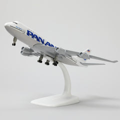 1:300 Boeing 747 Pan Am Diecast Airplane Model | Finished Classic Jumbo Jet Static Display with Stand