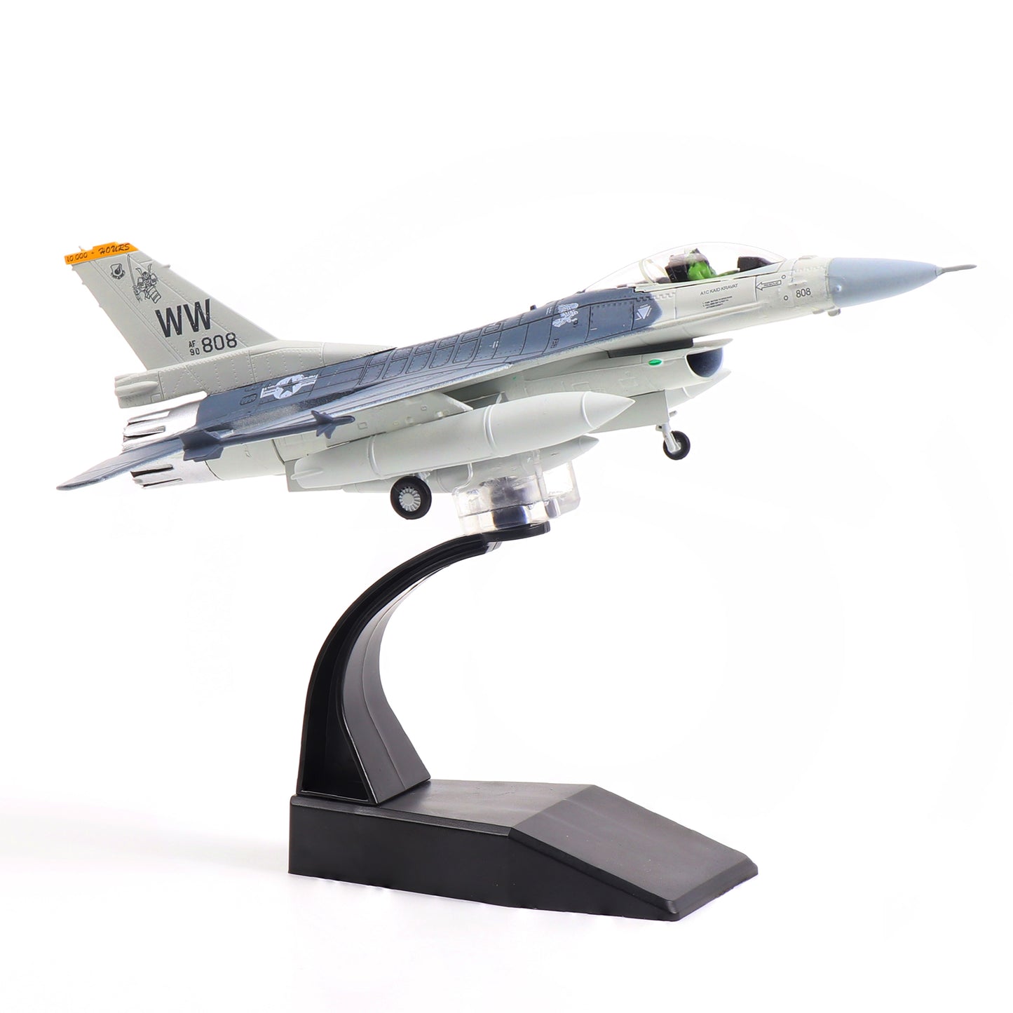NUOTIE 1/100 F-16C Fighting Falcon Fighter Model Metal DieCast Aircraft Jet Kit Fighter Plane Model Military Airplane for Collection and Gift(Misawa AFB 35th)