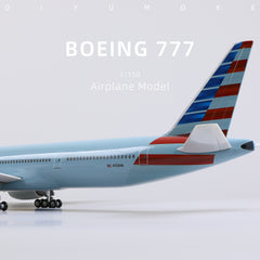 1/150 Boeing 777-300ER American Airlines Diecast Airplane Model | Finished Static Display with Stand