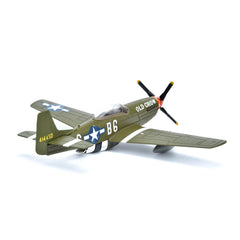 1/72 P-51 Mustang Diecast Metal Model - WWII USAAF "Old Crow" Fighter with Stand by NUOTIE