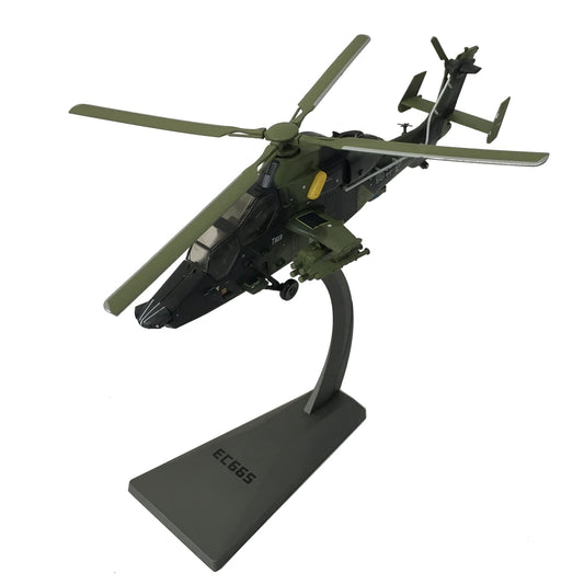 NUOTIE EC665 Airplane Model Eurocopter Tiger 1/72 Scale Die-Cast Model UAT Military Helicopter Metal Toy Military Display Collection and Creative Gift for Airplane Model Lovers