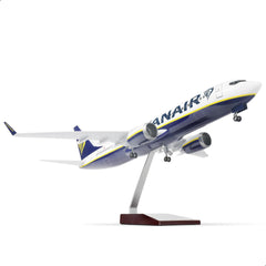 1/130 Boeing 737 Commercial Airliner Die-cast Model | Finished Static Display Plane with Base Stand