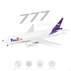 1/150 B777-300ER FedEx Plastic Model Kit with Display Stand | Assembly Airplane Hobby Scale Model