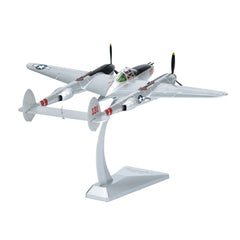 1/48 P-38J Lightning Diecast Metal Model - WWII US Heavy Fighter Aircraft with Stand by NUOTIE
