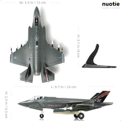 1/72 F-35A Lightning II Diecast Metal Model - U.S. Air Force Stealth Jet "Beast Mode" (AF-01)