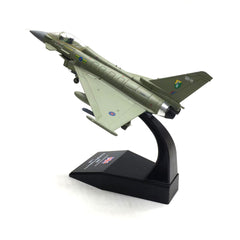 1/100 Eurofighter Typhoon EF-2000 Diecast Metal Model - RAF (UK) Fighter Jet with Stand by NUOTIE