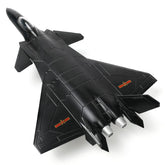 1/100 J-20 Stealth Fighter Jet Diecast Metal Model - Military Aircraft Kit with Stand