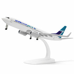 1/300 WestJet Boeing 737 Diecast Airliner Model | Finished Metal Aviation Display with Stand