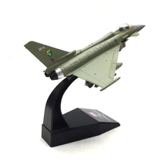 1/100 Eurofighter Typhoon EF-2000 Diecast Metal Model - RAF (UK) Fighter Jet with Stand by NUOTIE