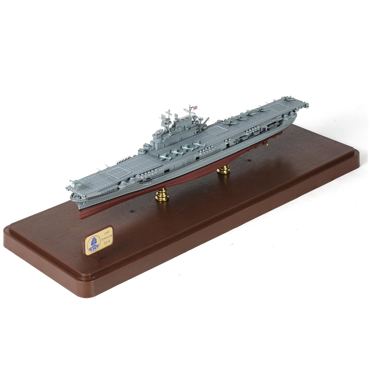 ダイキャストメタル製 U.S.S. ENTERPRISE 1/700 Die-cast WWII U.S.S. Enterprise CV-6 Aircraft Carrier Scale Mode