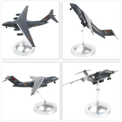 1:200 Diecast Metal Y-20 Kunpeng Air Force Transport Model - Military Plane with Stand