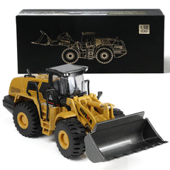 1/50 Die-cast Construction Bulldozer Vehicle Scale Model, Yellow