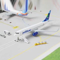 1/300 JetBlue Boeing 737 Diecast Airliner Model | Finished Metal Aviation Display with Stand