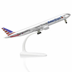 1/300 American Airlines Boeing 777 Diecast Model | AA Metal Airliner Replica with Stand