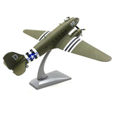 1/100 Douglas C-47 Skytrain Diecast Metal Model - WWII US Military Transport "Night Fright"