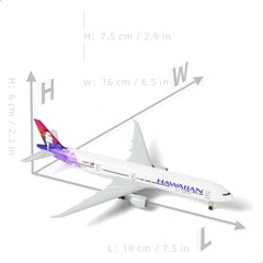 1/300 Hawaiian Airlines Boeing 777 Diecast Airplane Model, Aviation Collectible Gift