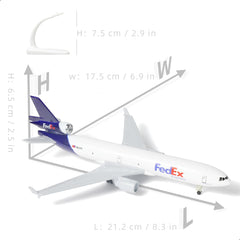 1/300 MD-11 Cargo Freighter Aircraft Model, Diecast Metal Collector's Display by QIYUMOKE